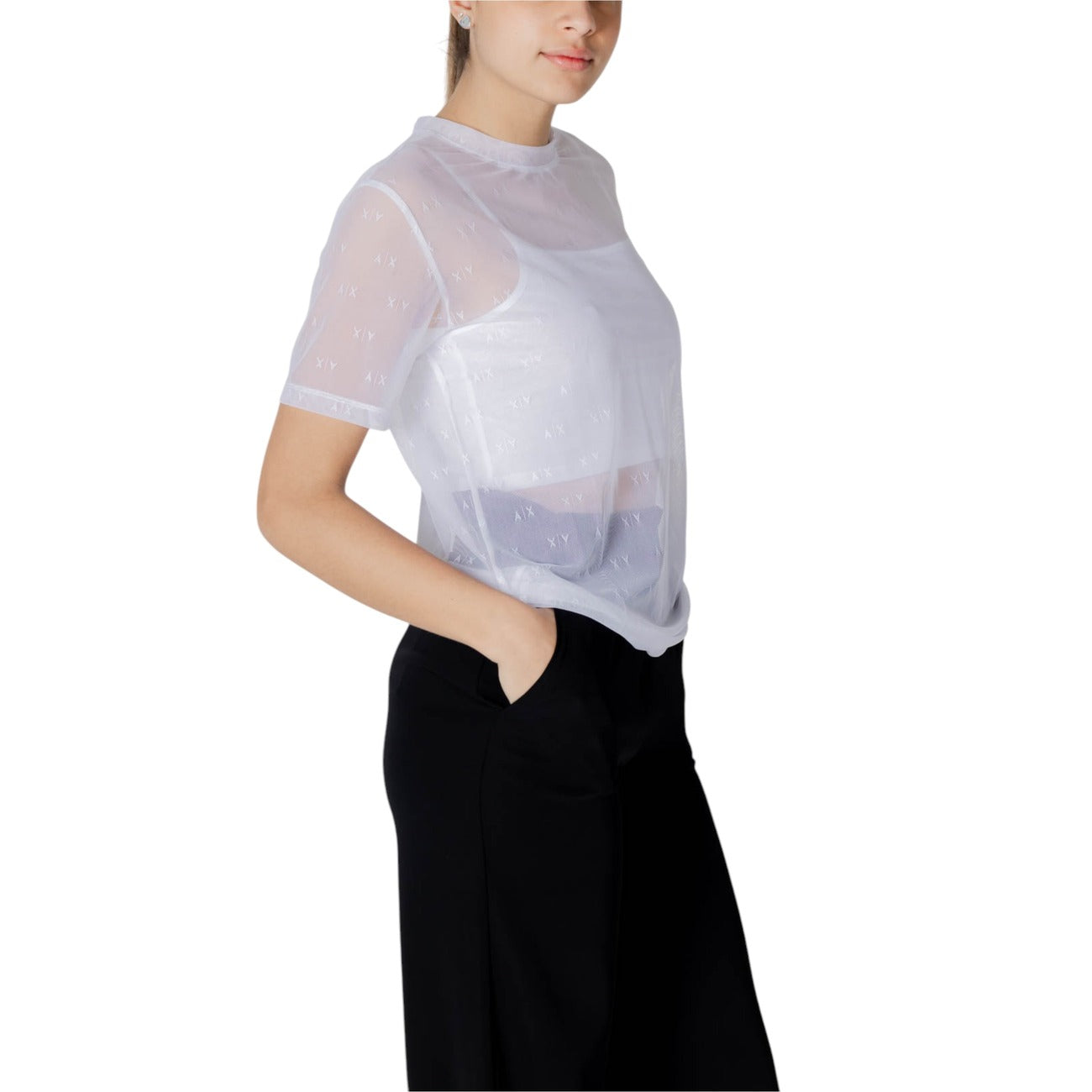 Armani Exchange T-shirt Dames Wit #2412471