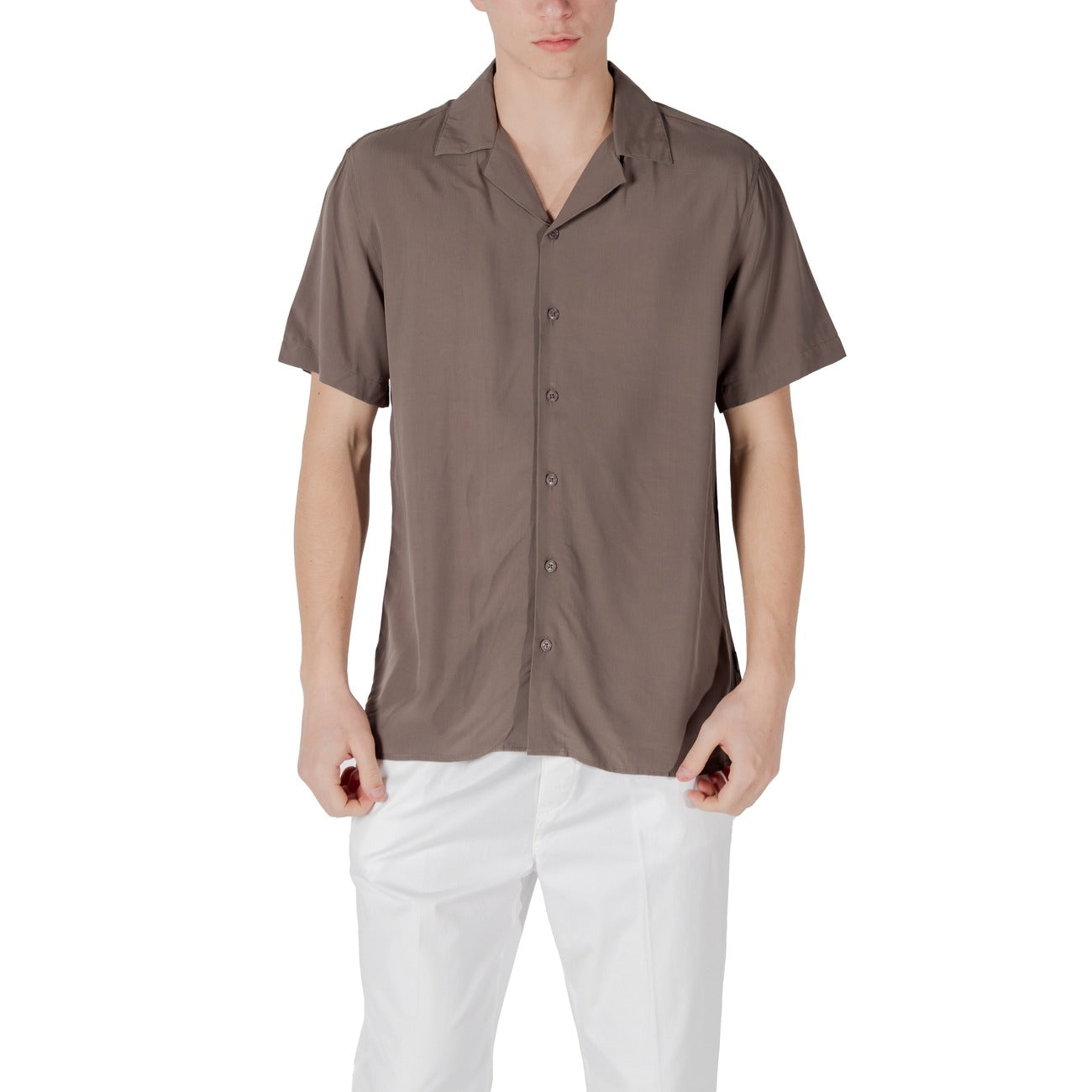 Gianni Lupo Shirt Heren Bruin