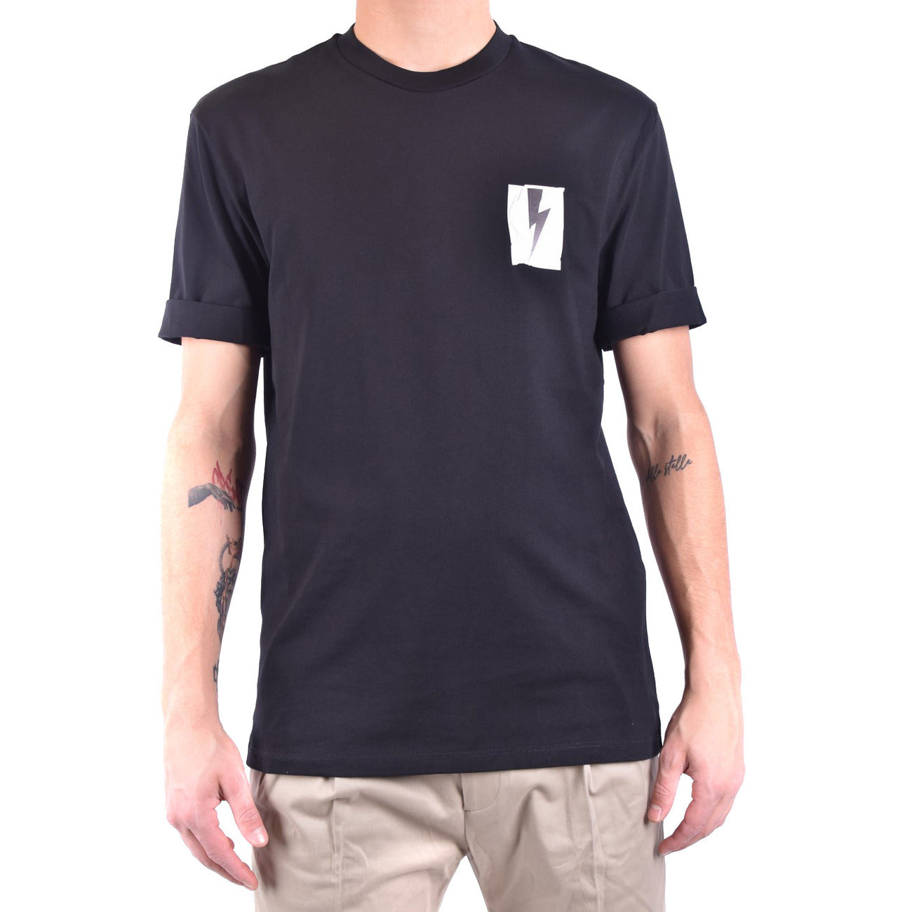 Neil Barrett T-shirt Heren Zwart #2430992