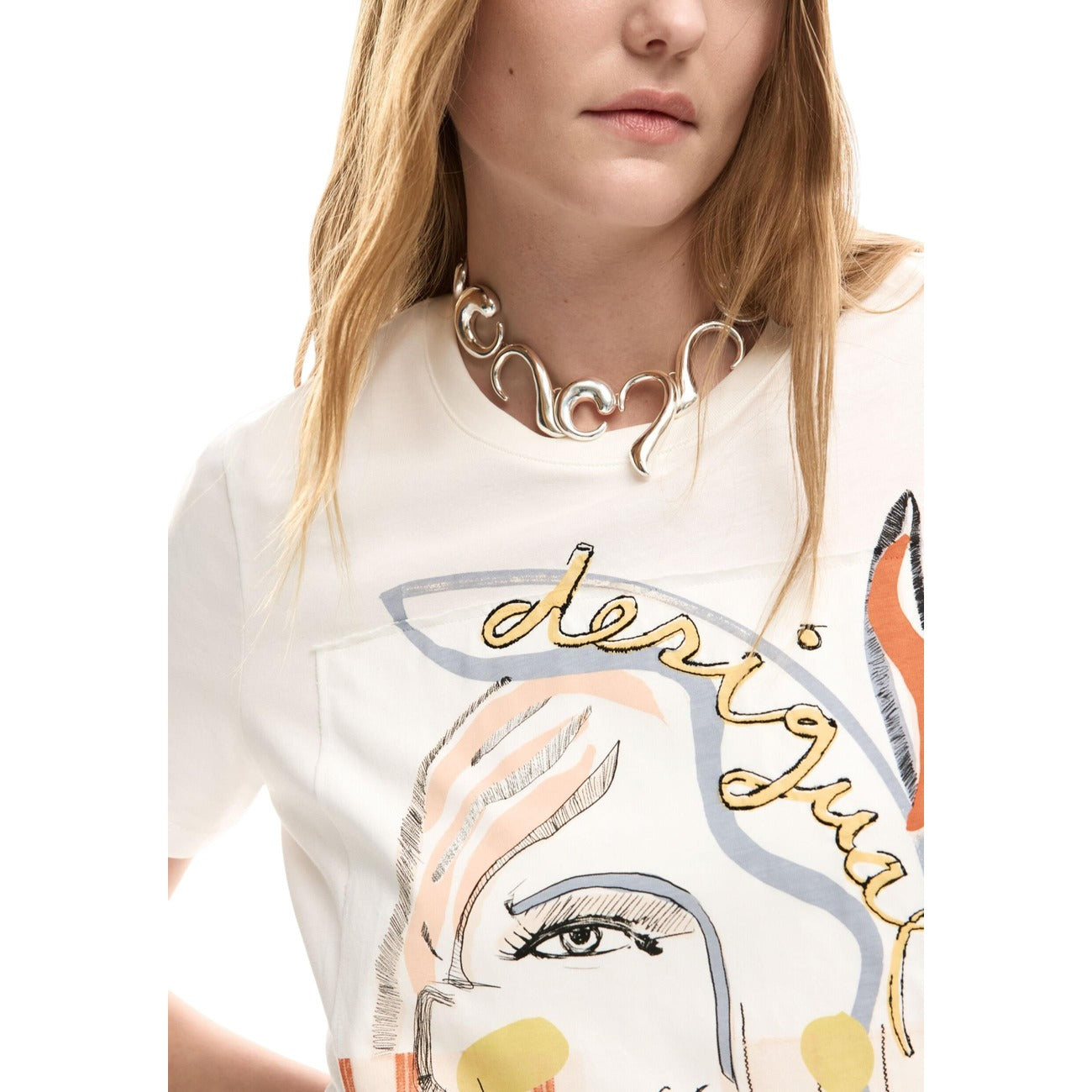 Desigual T-Shirt Damen Weiß #2451445