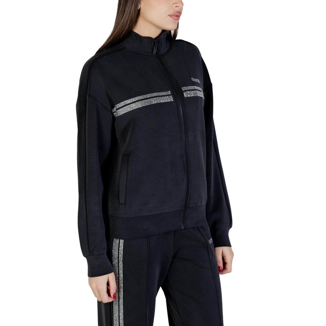 Guess Active Sweatshirt Damen Schwarz Schwarz #2449769