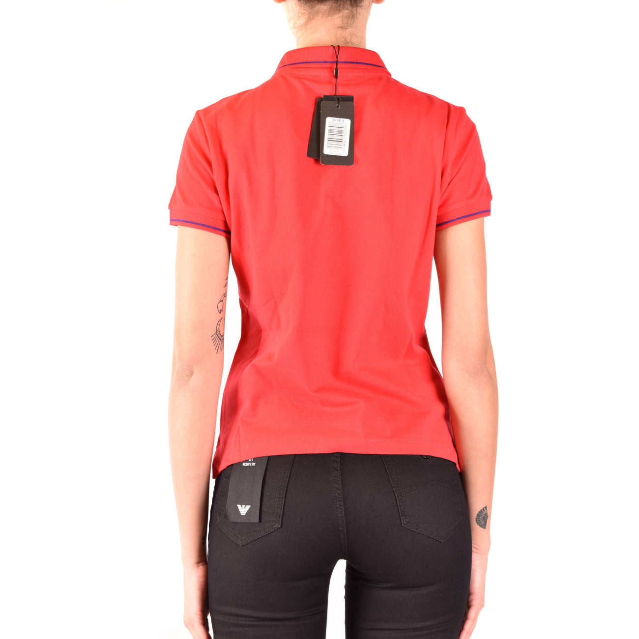 Emporio Armani Polo Top Dames Rood