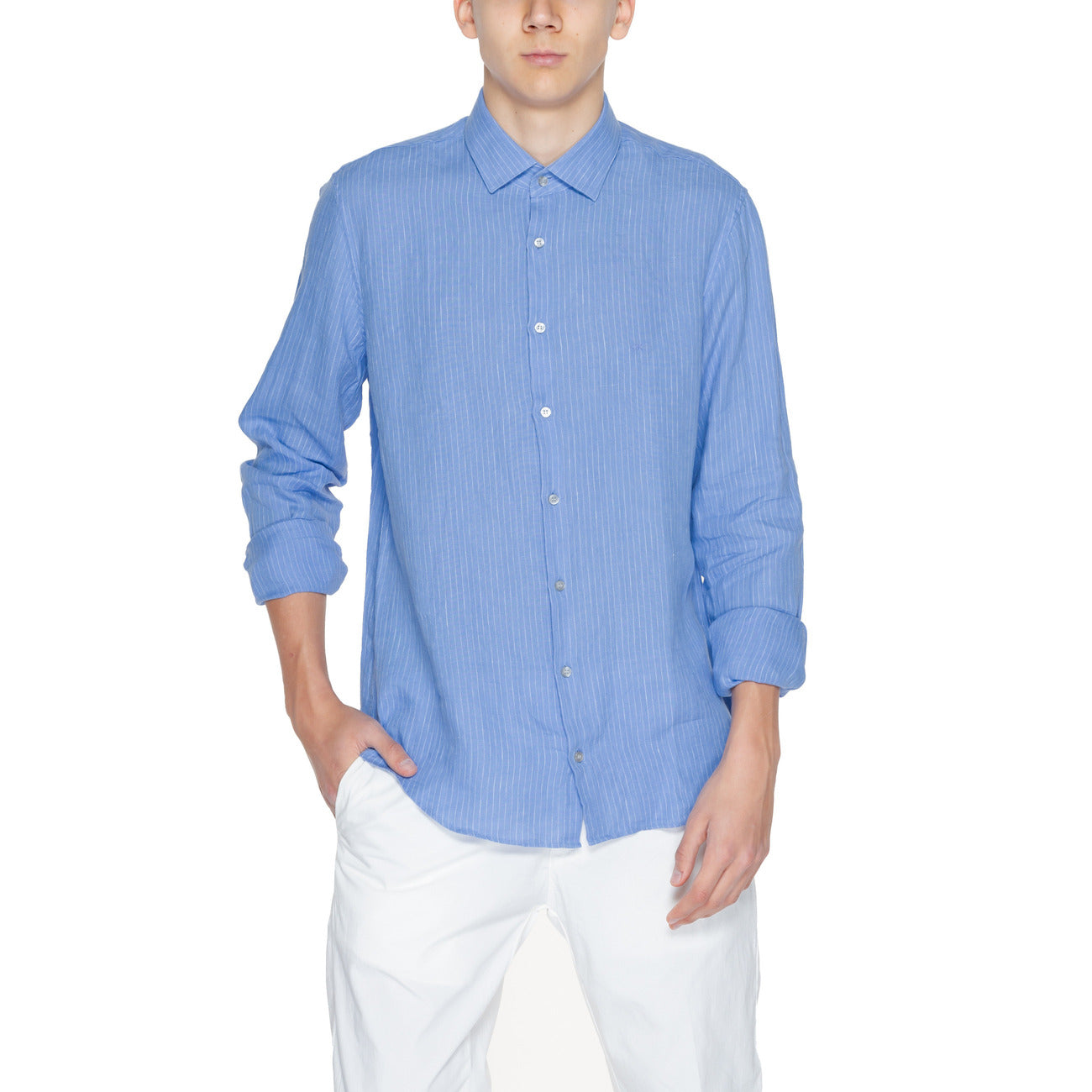 Calvin Klein Shirt Heren Blauw