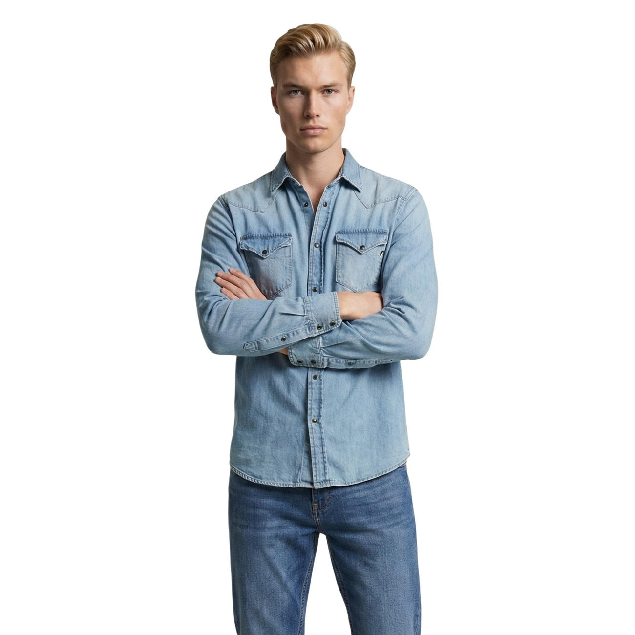Replay Shirt Herren Hellblau