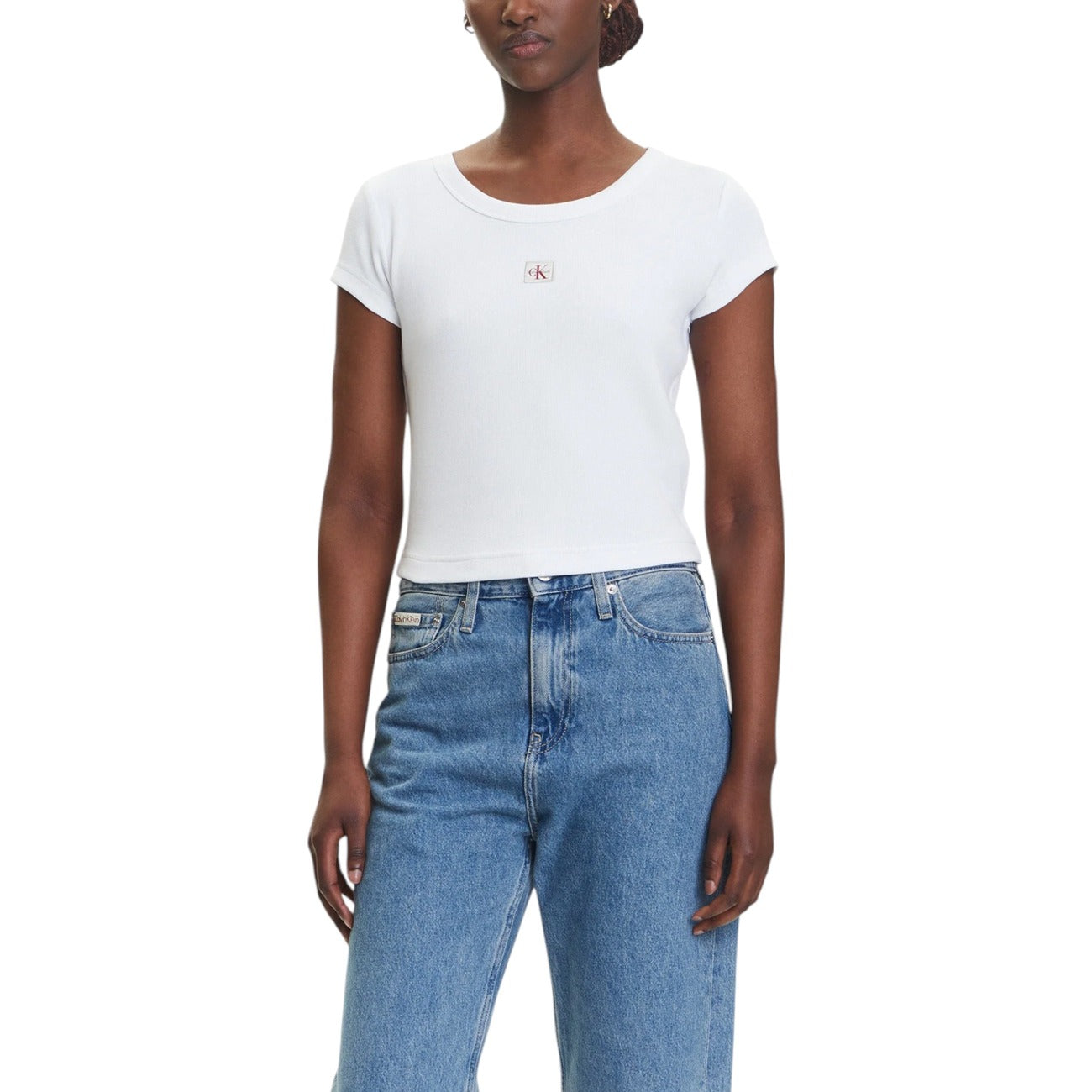 Calvin Klein Jeans T-shirt Women Light Blue