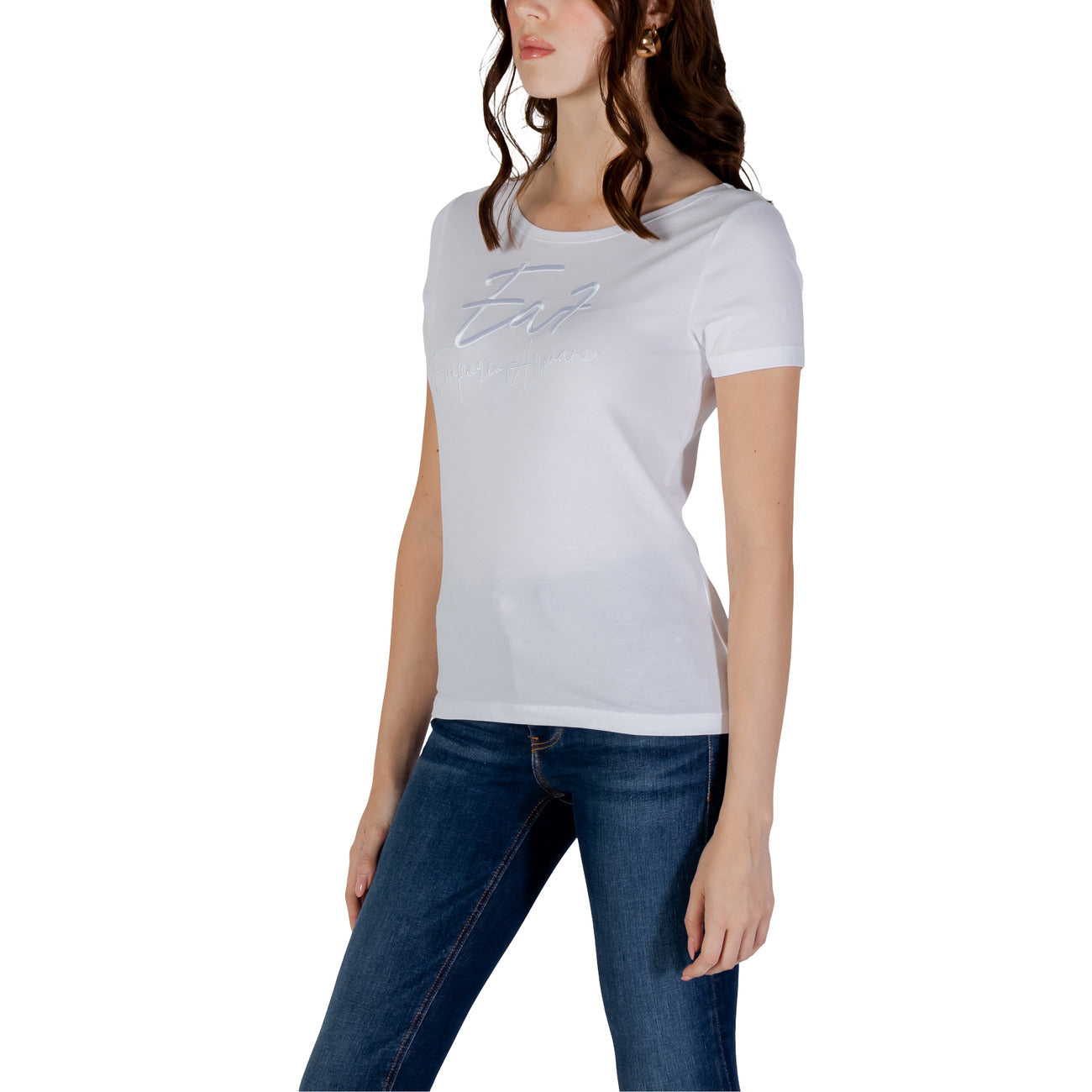 Ea7 T-shirt Dames Wit Wit #2422685