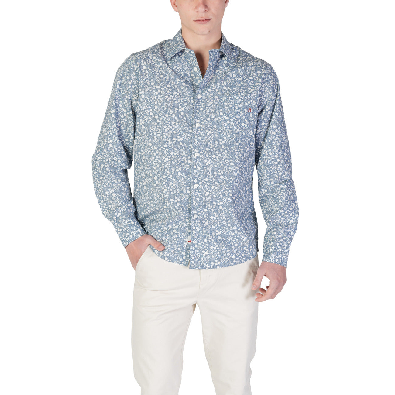 Replay Shirt Heren Lichtblauw #2409629