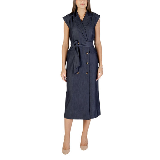Ichi Kleid Damen Blau