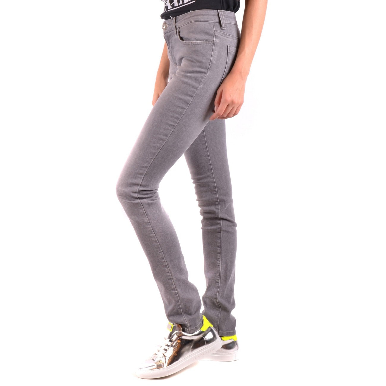 Philipp Plein Hose Damen Grau