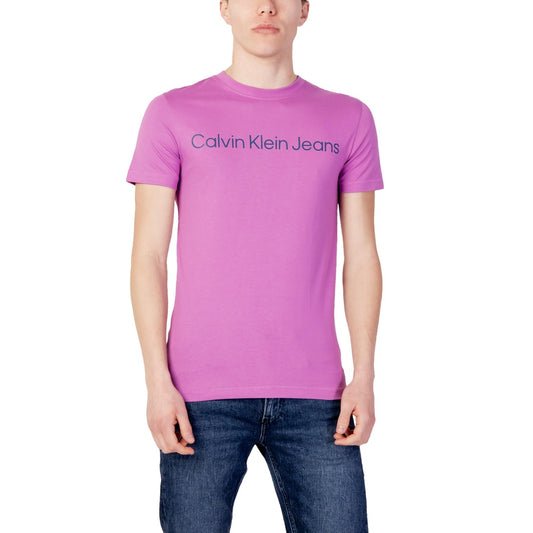 Calvin Klein Jeans T-shirt Heren Paars