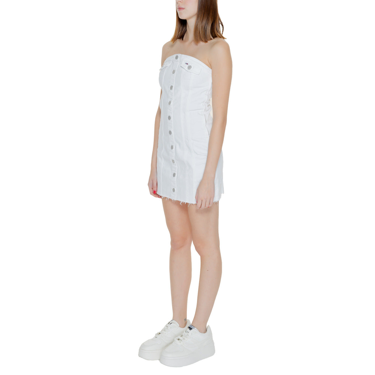 Tommy Hilfiger Jeans Jurk Dames Wit
