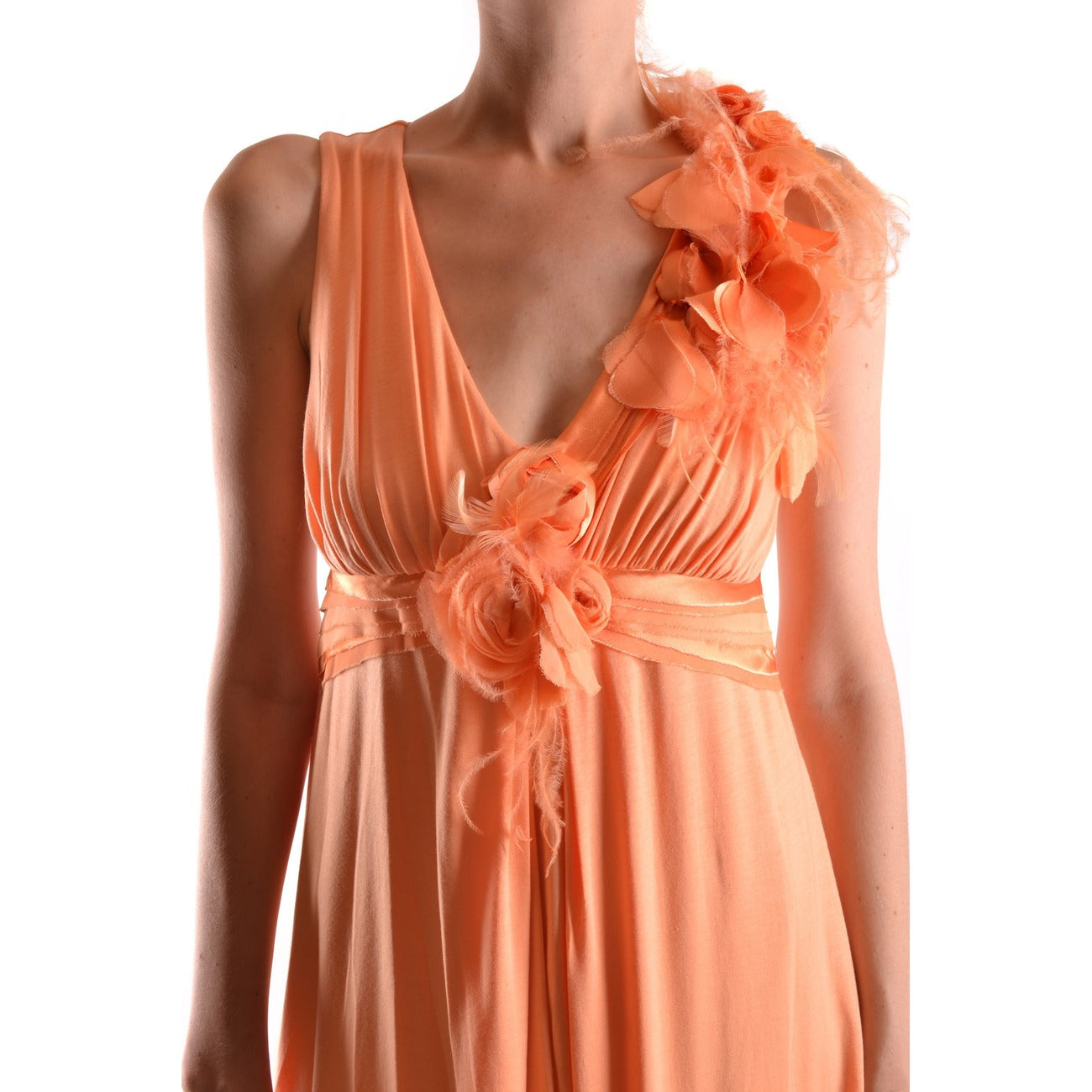 Elisabetta Franchi Jurk Dames Oranje #2423041