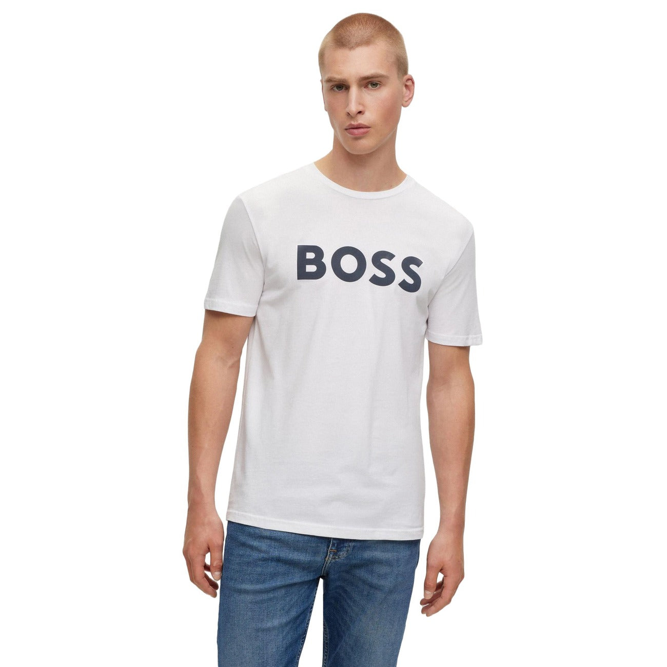 Boss T-shirt Heren Wit #2212700
