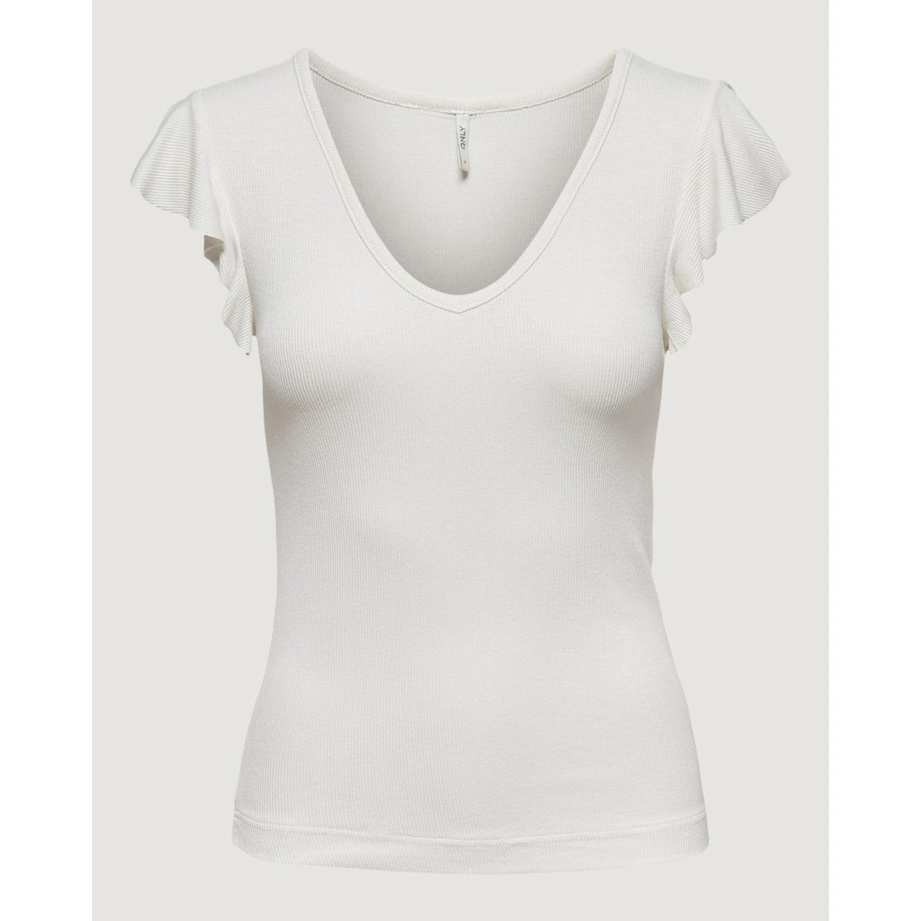 Only T-Shirt Damen Weiß Weiß
