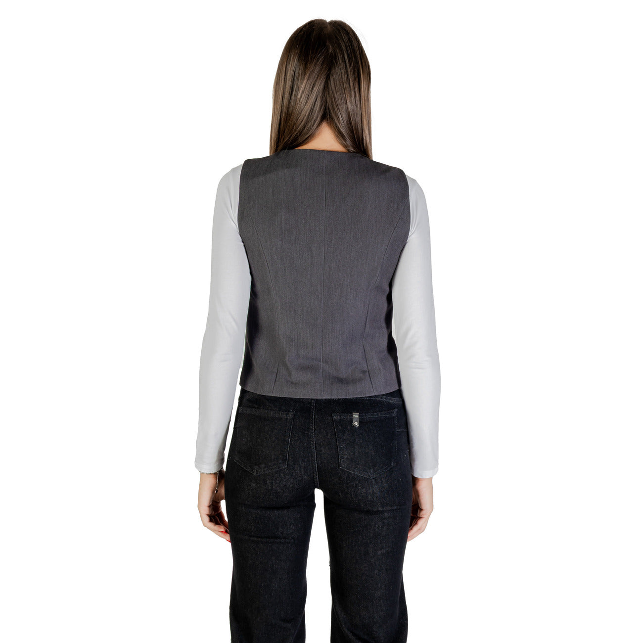Only Gilet Dames Grijs #2432364