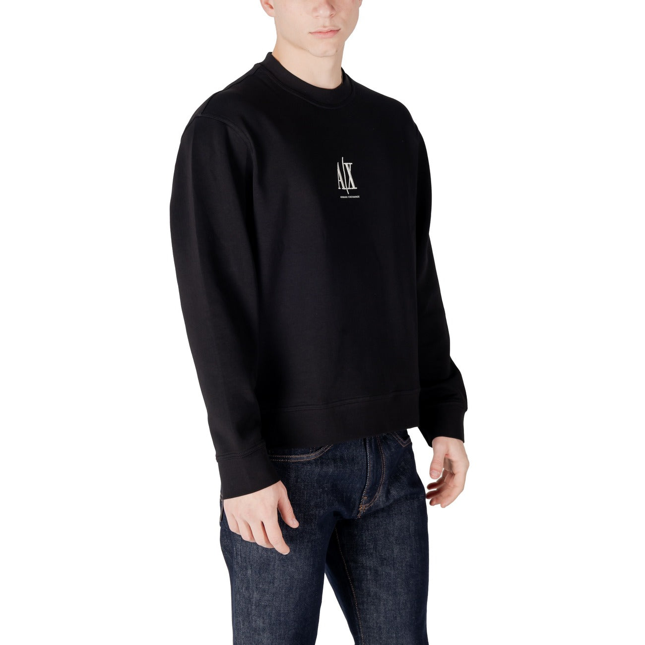 Armani Exchange Sweatshirt Heren Zwart #2410369