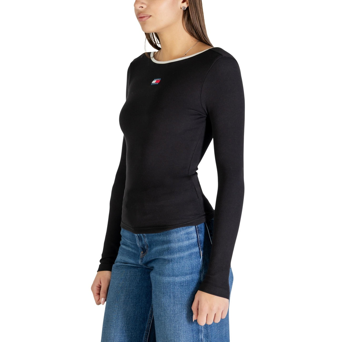 Tommy Hilfiger Jeans Strickmode Damen Schwarz