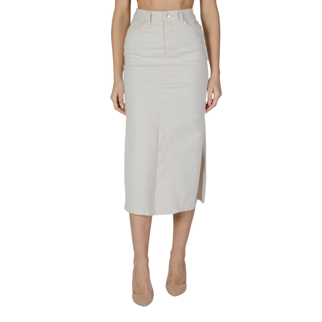 Vila Clothes Rok Dames Beige #2409667