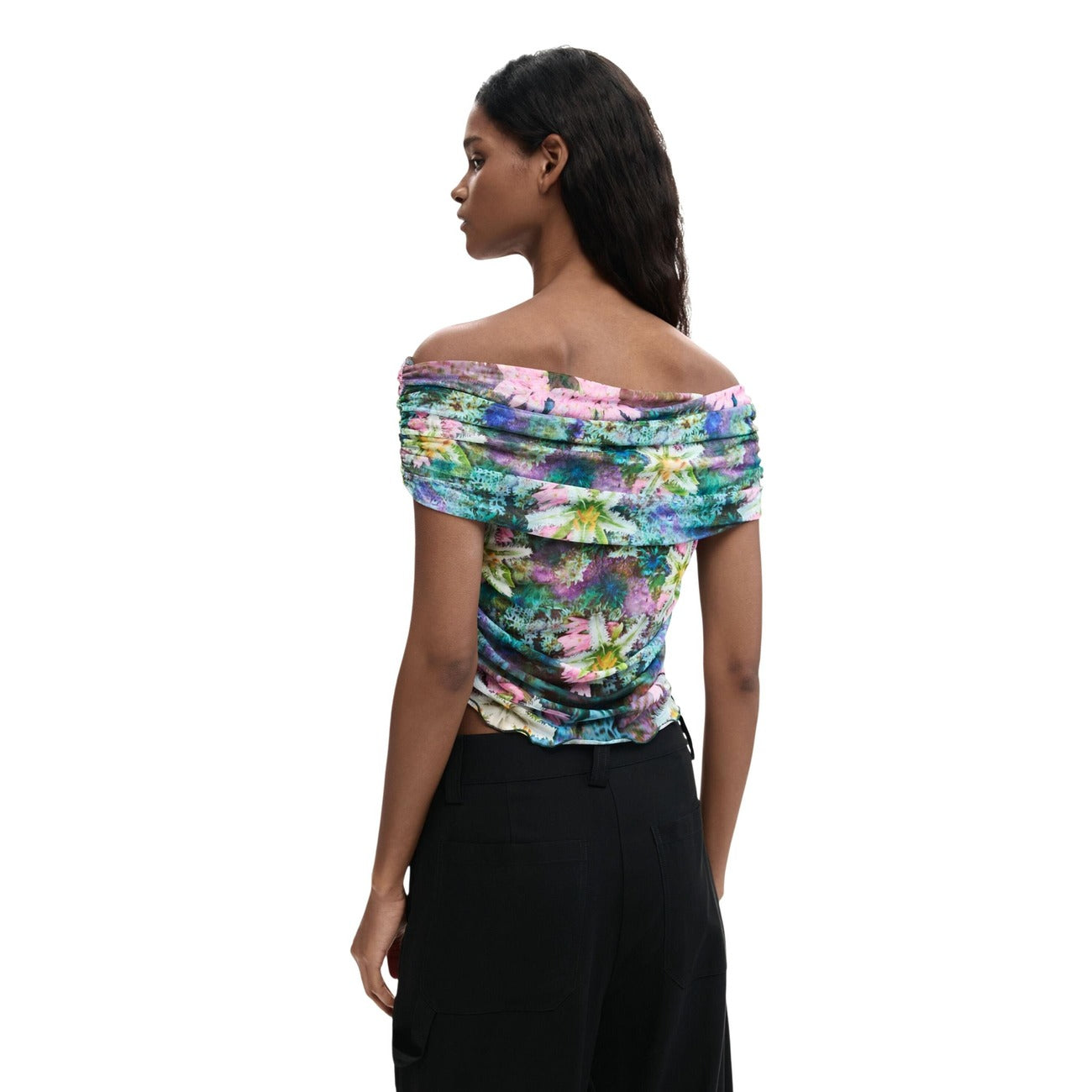 Desigual Top Dames Lichtblauw