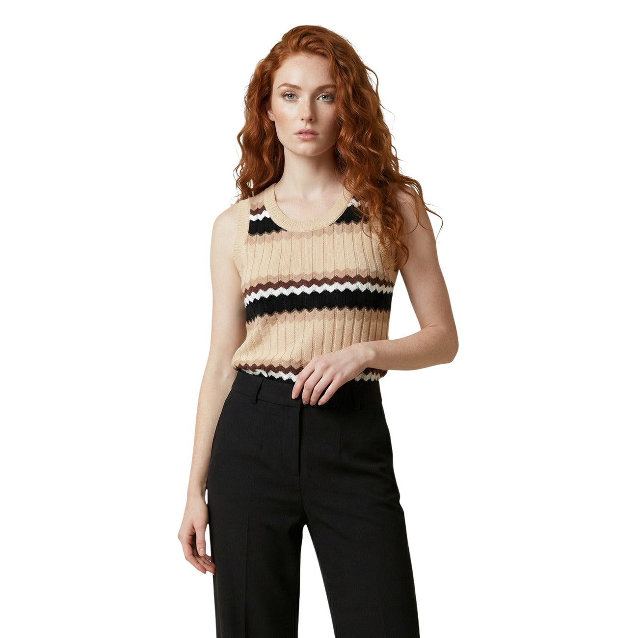Artigli Top Damen Beige