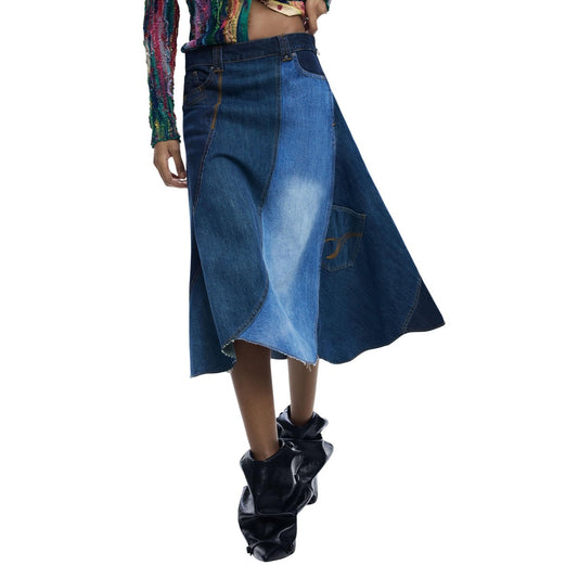 Desigual Skirt Women Blue #2451273