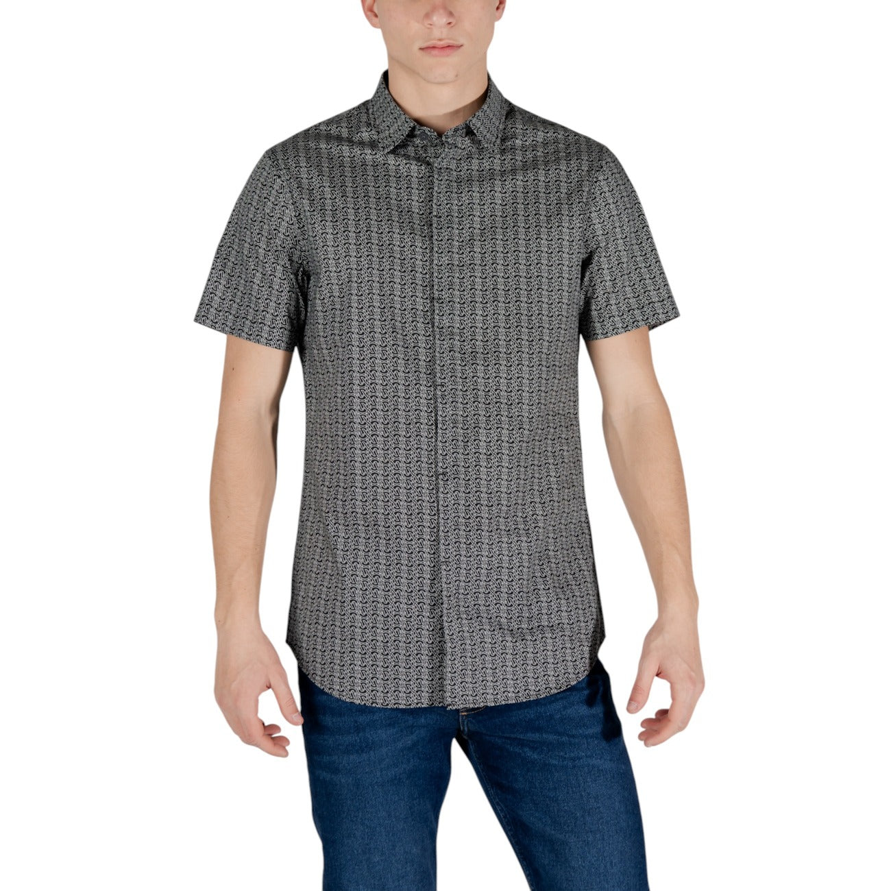 Armani Exchange Shirt Heren Zwart #2409999