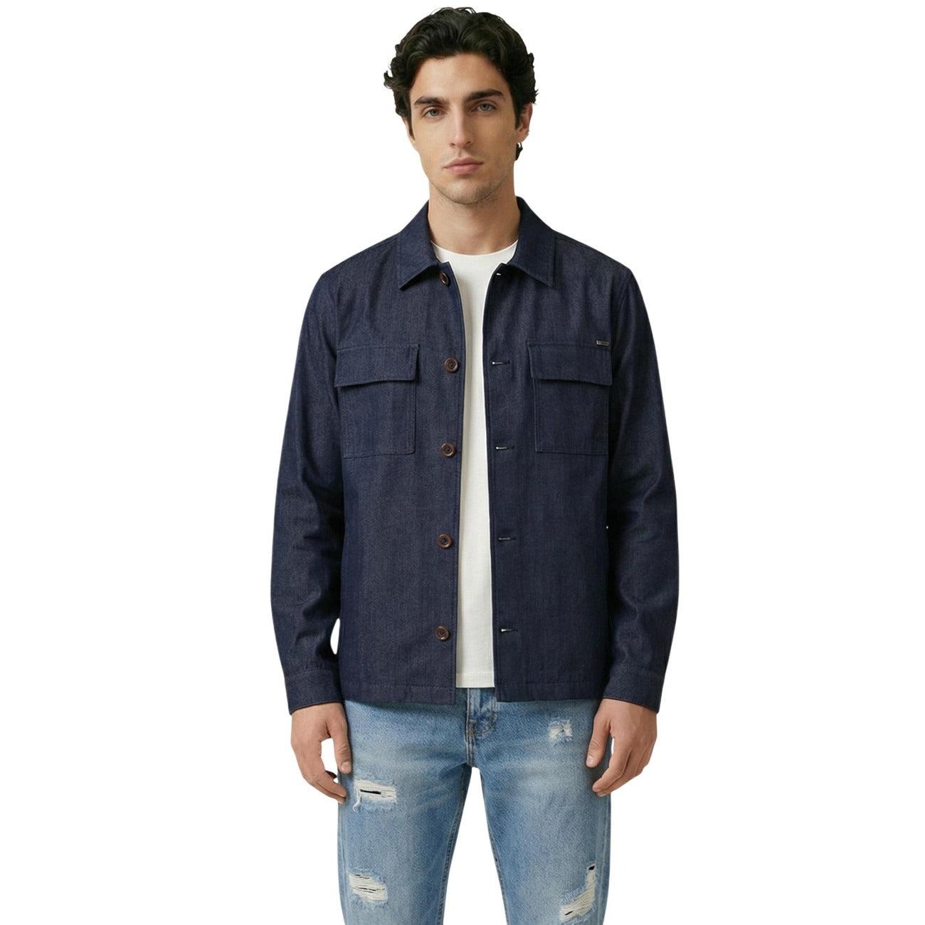 Gianni Lupo Shirt Herren Blau