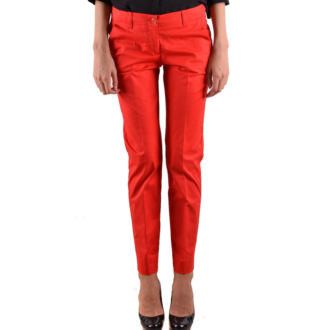 Armani Jeans Hose Damen Rot