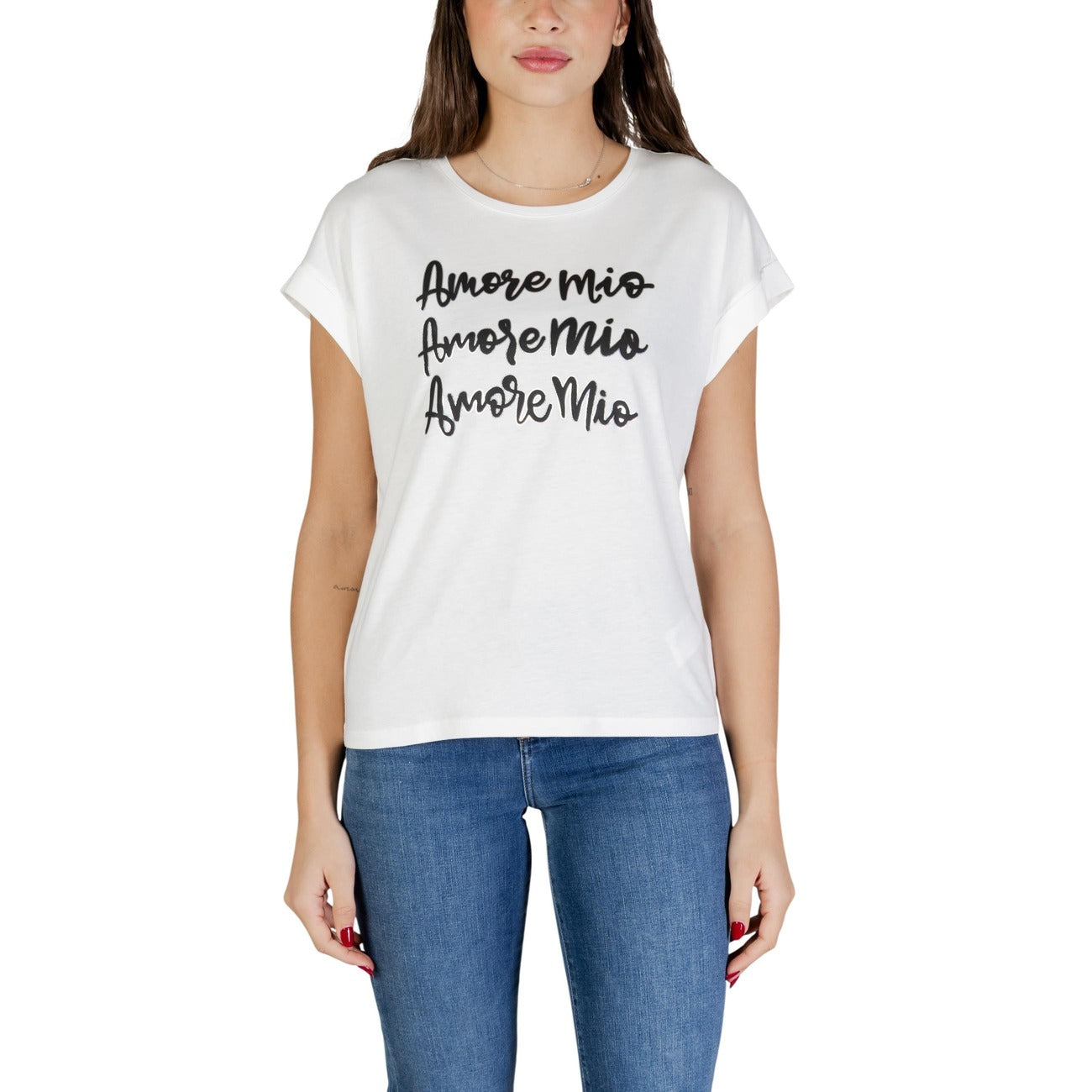 Morgan De Toi T-shirt Dames Wit #2449940
