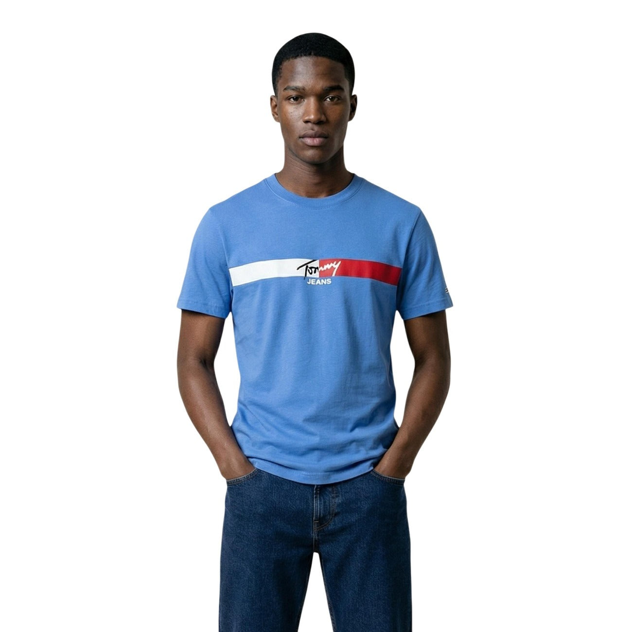 Tommy Hilfiger Jeans T-Shirt Herren Türkis #2458307