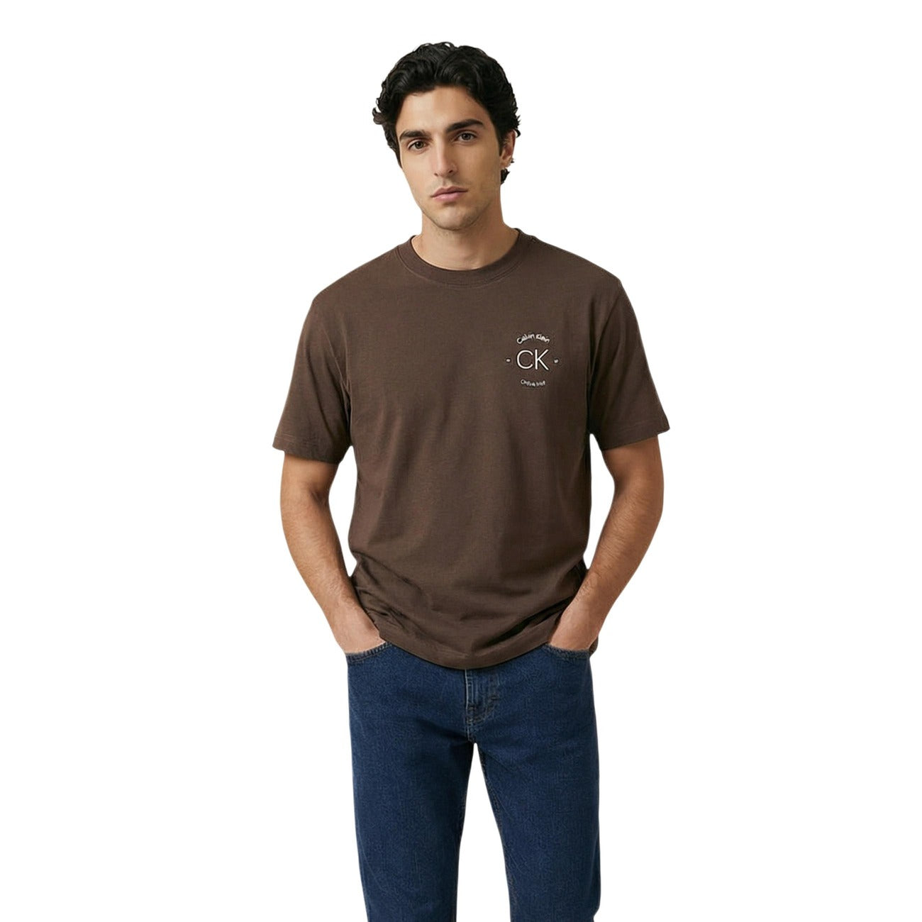 Calvin Klein Jeans T-Shirt Herren Braun
