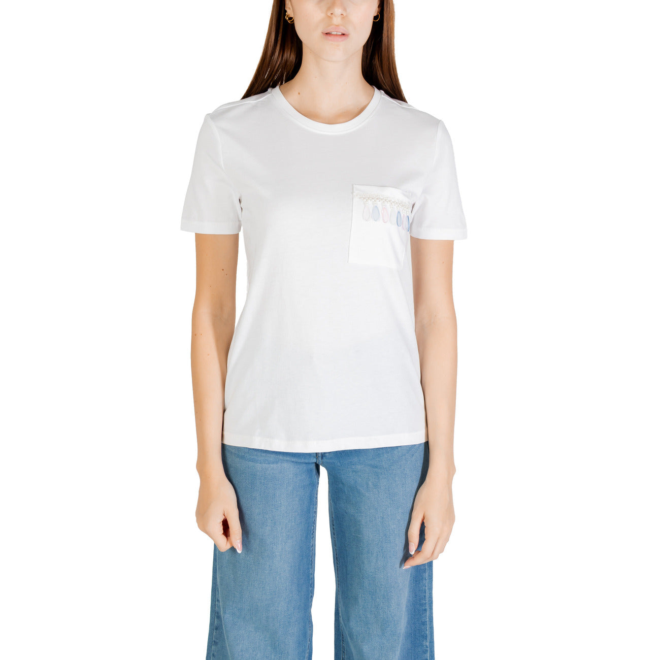 Only T-shirt Dames Wit #2425725