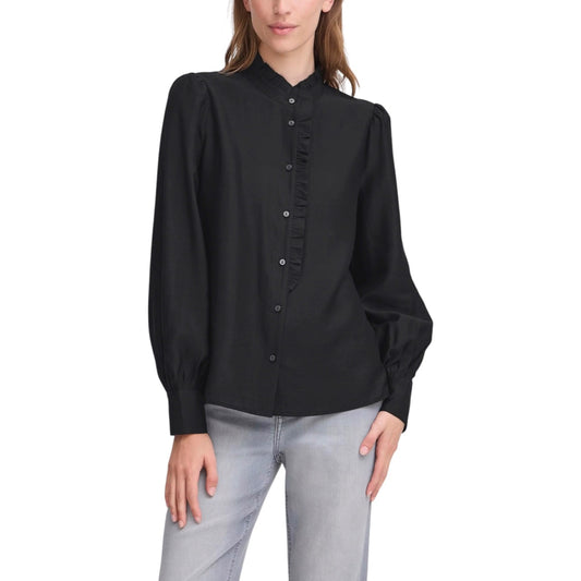 Ichi Bluse Damen Schwarz