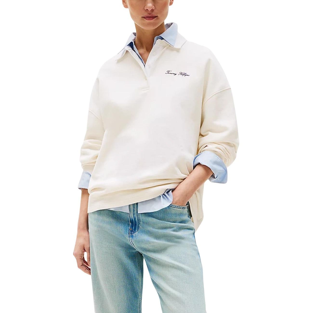 Tommy Hilfiger Sweatshirt Damen Weiß