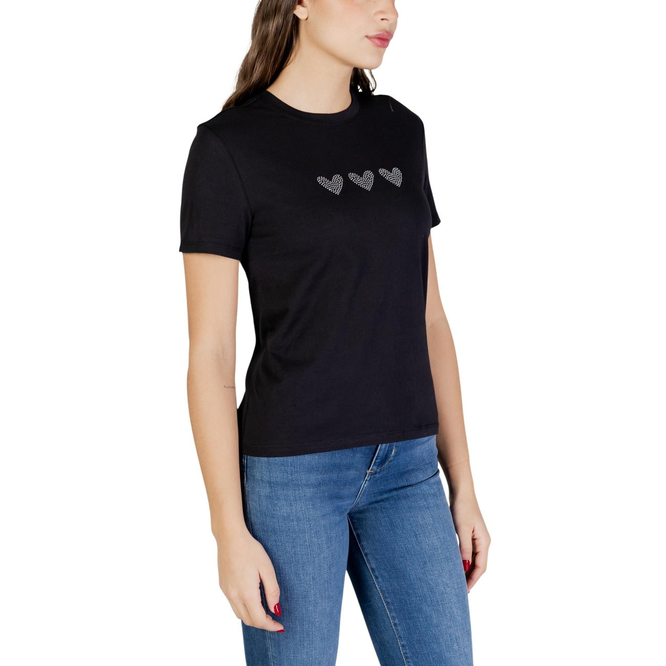 Only T-Shirt Damen Schwarz #2450619