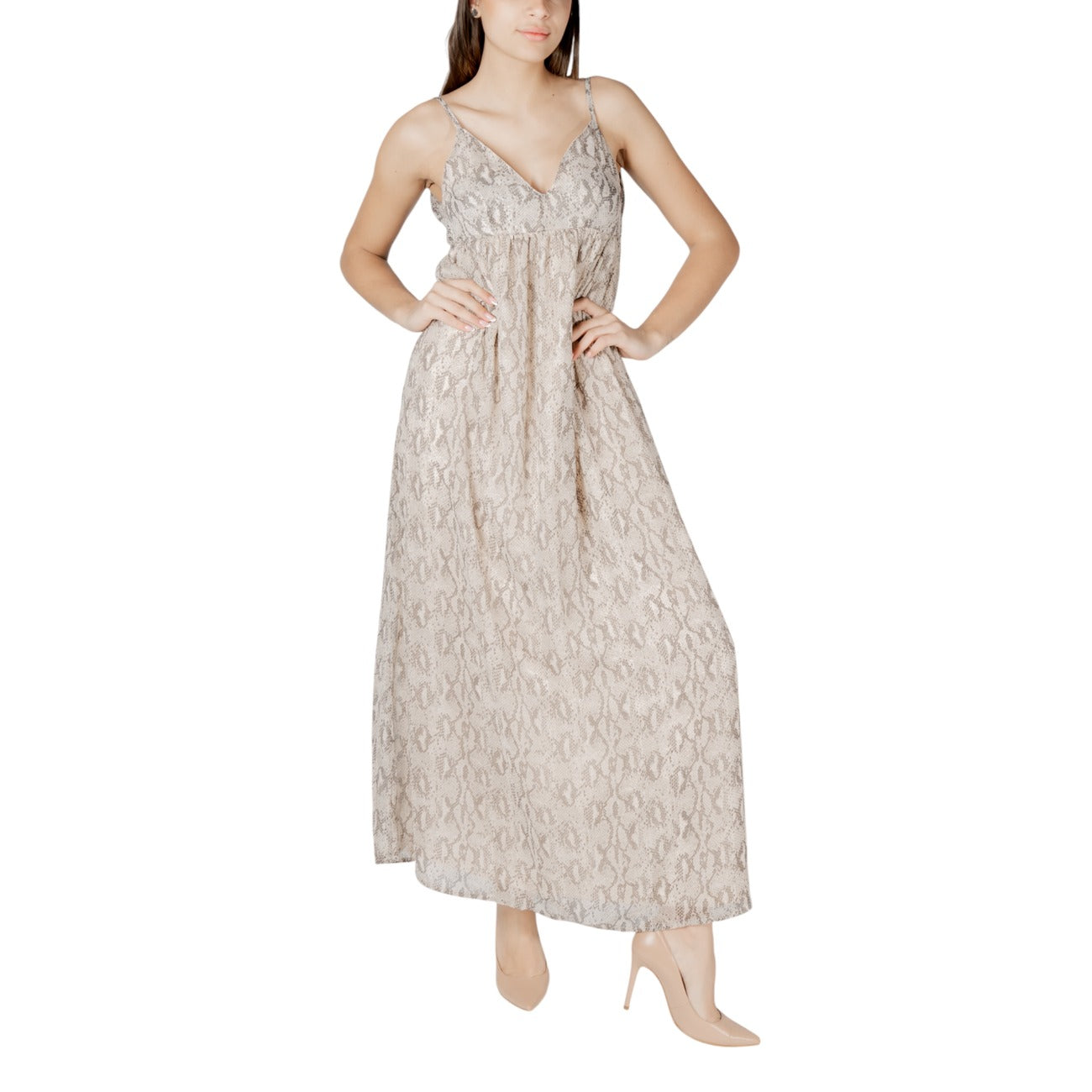 Only Kleid Damen Beige