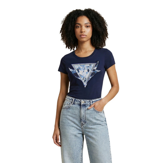 Guess T-shirt Dames Lichtblauw