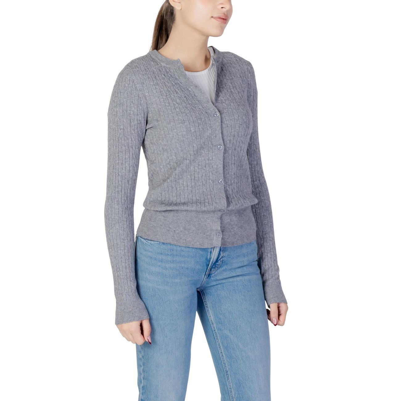 Choral Strickmode Damen Grau #2465280