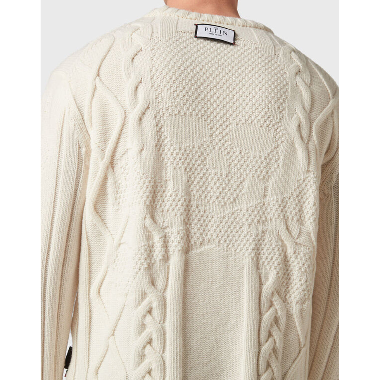 Philipp Plein Strickmode Herren Weiß