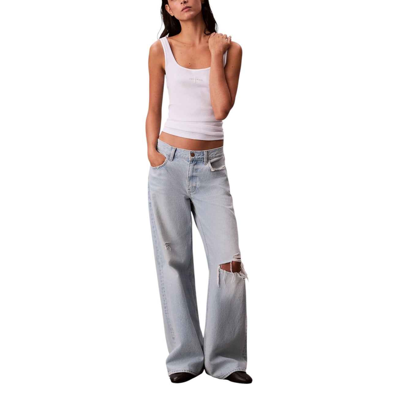 Calvin Klein Jeans Vest Dames Wit #2465005