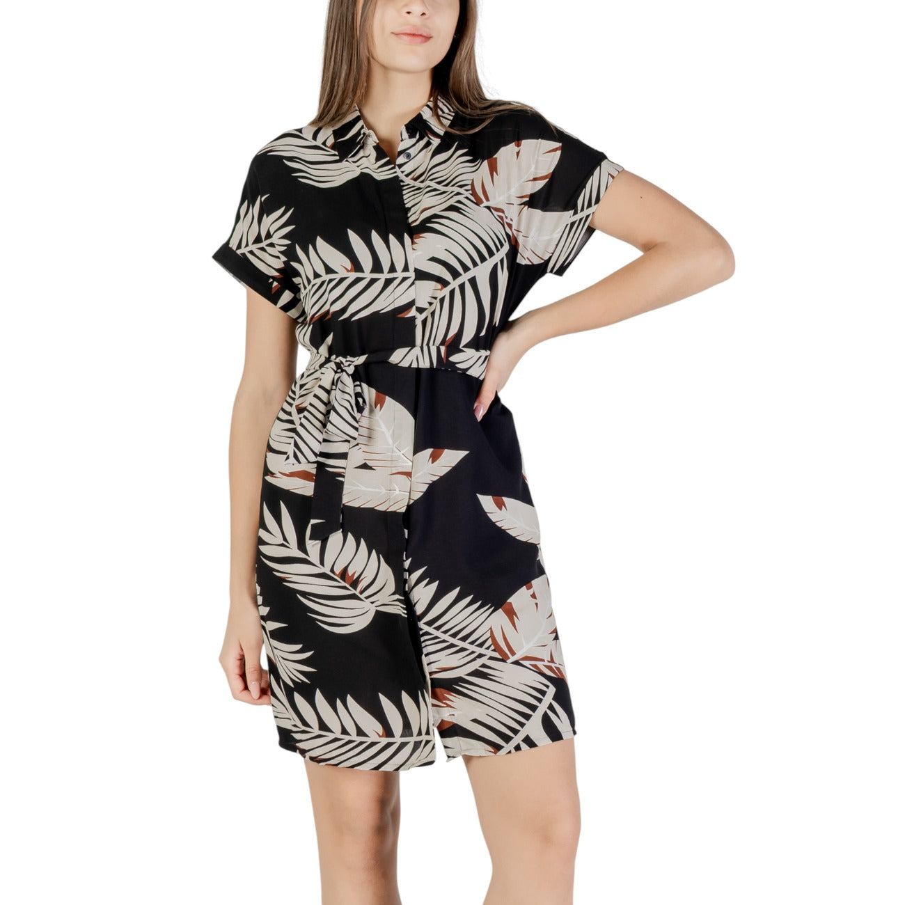 Vero Moda Dress Women Beige #2421469