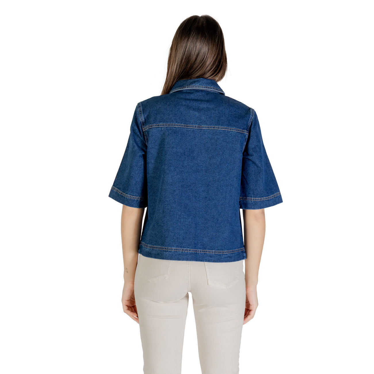 Only Shirt Dames Blauw Blauw #2426371