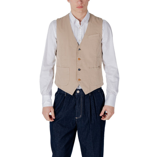 Gianni Lupo Weste Herren Beige #2417487