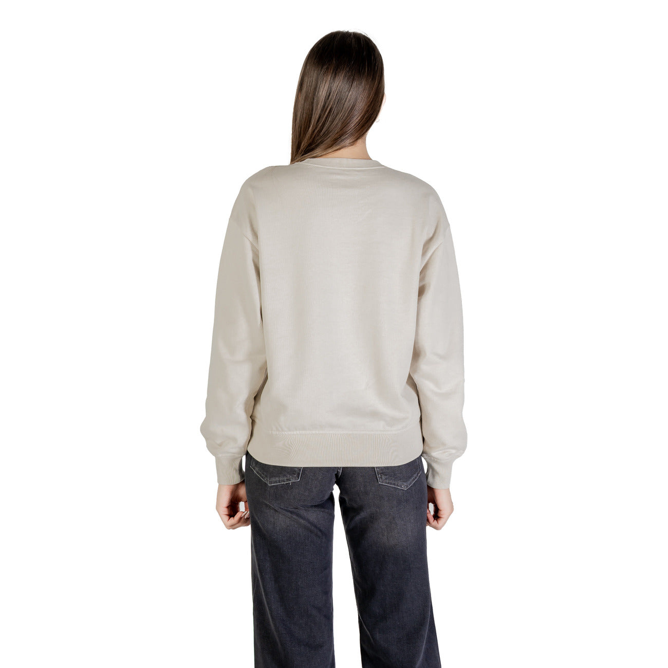 Calvin Klein Jeans Sweatshirt Dames Beige #2426232