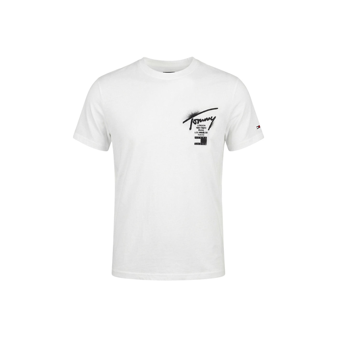 Tommy Hilfiger Jeans T-Shirt Herren Weiß Weiß