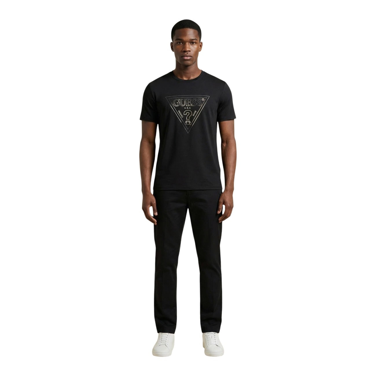 Guess T-Shirt Herren Schwarz