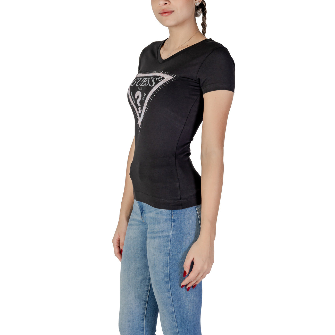 Guess T-Shirt Damen Schwarz #2363684