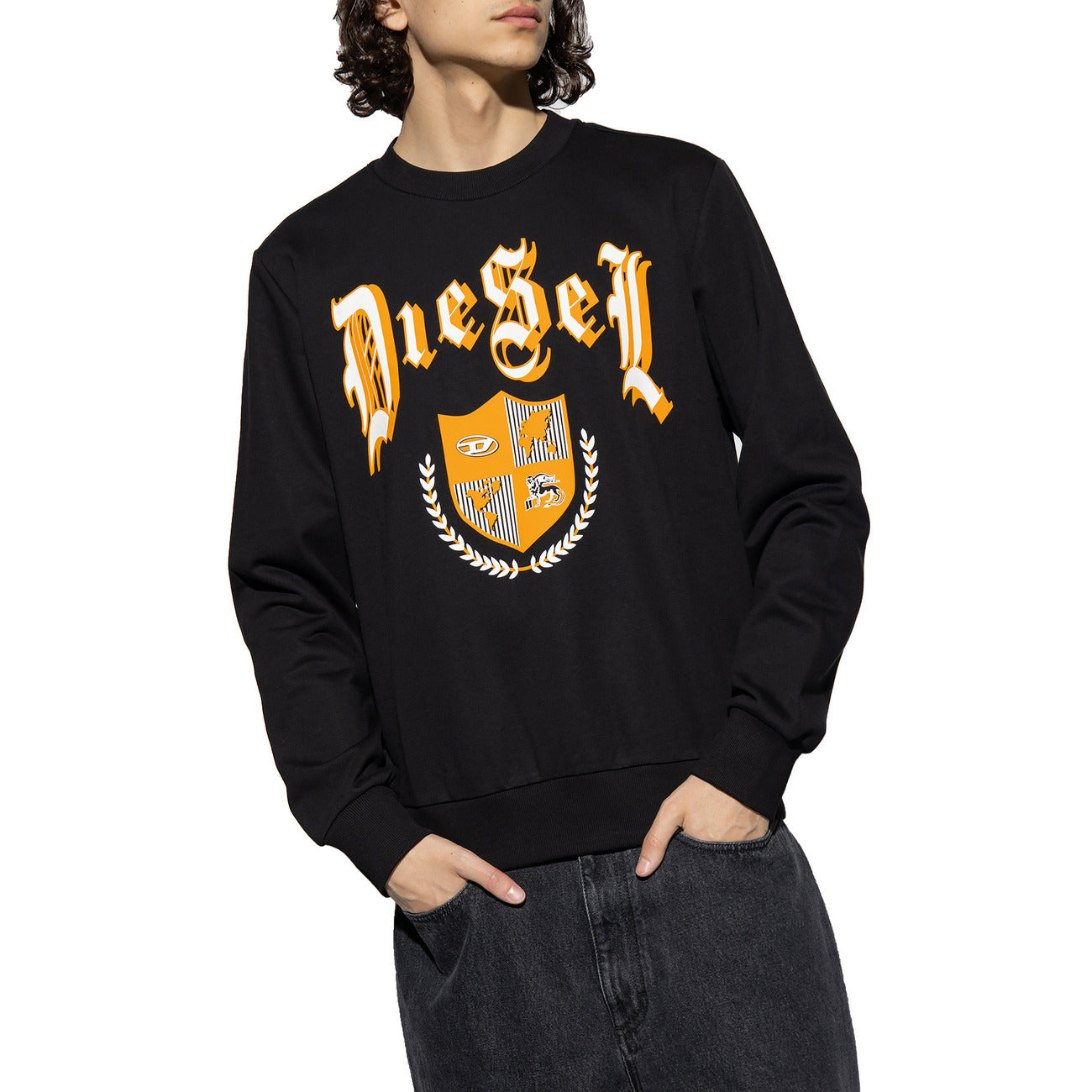 Diesel Sweatshirt Herren Schwarz Schwarz #2423079