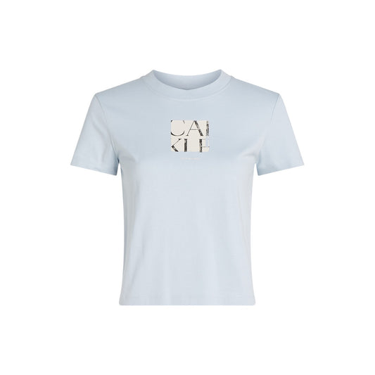 Calvin Klein Jeans T-shirt Dames Lichtblauw #2410265