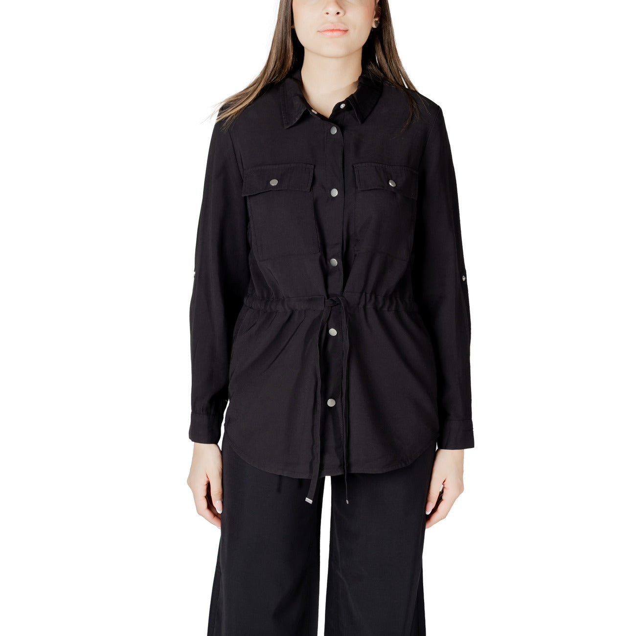 Only Shirt Dames Zwart #2418313